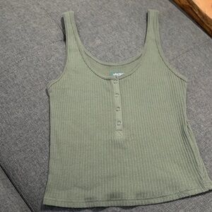 Wild Fable Sage Ribbed Tank Top